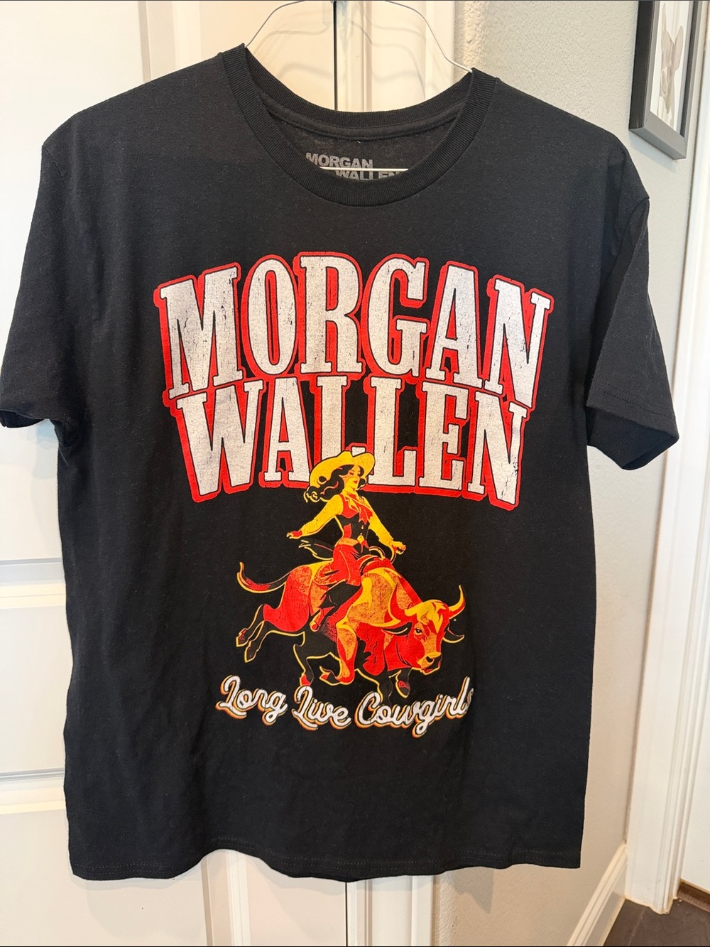 Morgan Wallen Black 'Long Live Cowgirls' Graphic Tee